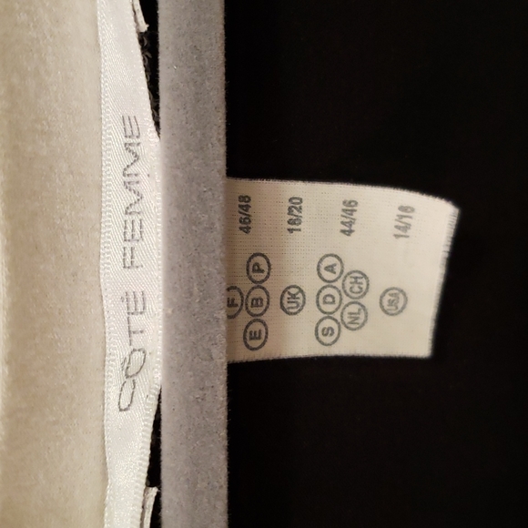 COTE FEMME Cardigan & Tank Top Set, Ultra soft & Stretchy 3/4 Sleeve Black White - Picture 4 of 7